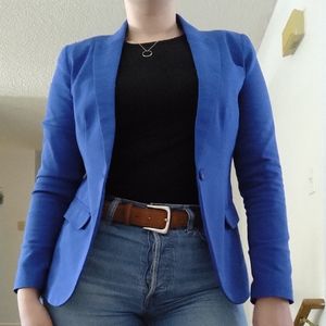 Blue Cotton Blazer, W10